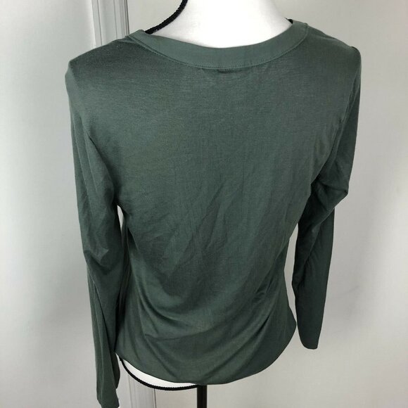 Sears Roebuck and Co Olive‎ Green Top Size Small - Picture 10 of 12